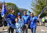 21 April 2019; Leinster supporters, the Keogh family prior to the Heineken Champions Cup Semi-Final match between Leinster and Toulouse at the Aviva Stadium in Dublin. Photo by Sam Barnes/Sportsfile