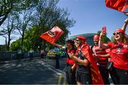 21 April 2019; Toulouse supporters prior to the Heineken Champions Cup Semi-Final match between Leinster and Toulouse at the Aviva Stadium in Dublin. Photo by Ramsey Cardy/Sportsfile