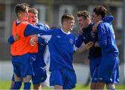 21 April 2019; Limerick players celebrate following the FAI Youth Interleague Cup Final between Limerick and Waterford at Jackman Park in Limerick. Photo by Harry Murphy/Sportsfile