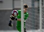 21 April 2019; Kyle Gahan of Waterford makes a goal-line save during the FAI Youth Interleague Cup Final between Limerick and Waterford at Jackman Park in Limerick. Photo by Harry Murphy/Sportsfile