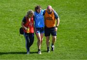 21 April 2019; Noëlle Healy of Dublin is helped off the field after picking up an injury in extra-time during the Lidl NFL Division 1 semi-final match between Cork and Dublin at the Nowlan Park in Kilkenny. Photo by Piaras Ó Mídheach/Sportsfile