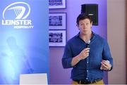 21 April 2019; Former Leinster, Ireland and Lions Prop, Paul Wallace, speaking during a Q and A ahead of the Heineken Champions Cup Semi-Final match between Leinster and Toulouse at the Aviva Stadium in Dublin. Photo by Sam Barnes/Sportsfile