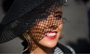 22 April 2019; Racegoer Sinead Leonard from Beaumont, Co Dublin prior to racing at Fairyhouse Easter Festival - Irish Grand National day at Fairyhouse Racecourse in Ratoath, Meath. Photo by David Fitzgerald/Sportsfile