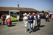 22 April 2019; Racegoers arrive prior to racing at Fairyhouse Easter Festival - Irish Grand National day at Fairyhouse Racecourse in Ratoath, Meath. Photo by David Fitzgerald/Sportsfile