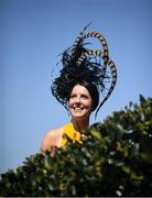 22 April 2019; Racegoer Michelle Teleaga from Celbridge, Co Kildare prior to racing at Fairyhouse Easter Festival - Irish Grand National day at Fairyhouse Racecourse in Ratoath, Meath. Photo by David Fitzgerald/Sportsfile