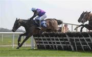 22 April 2019; The Holy One, with Paddy Kennedy up, clear the last on their way to winning the Farmhouse Foods Novice Handicap Hurdle during the Fairyhouse Easter Festival - Irish Grand National day at Fairyhouse Racecourse in Ratoath, Meath. Photo by David Fitzgerald/Sportsfile