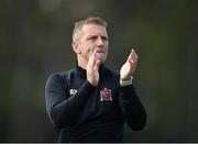 22 April 2019; Dundalk head coach Vinny Perth applauds fans following the SSE Airtricity League Premier Division match between UCD and Dundalk at the UCD Bowl, Belfield in Dublin. Photo by Harry Murphy/Sportsfile