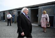 22 April 2019; President of Ireland Michael D. Higgins walks around the stables during the Fairyhouse Easter Festival - Irish Grand National day at Fairyhouse Racecourse in Ratoath, Meath. Photo by David Fitzgerald/Sportsfile