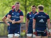 23 April 2019; Peter O'Mahony, left, during the Munster Rugby squad training at the University of Limerick in Limerick. Photo by Brendan Moran/Sportsfile