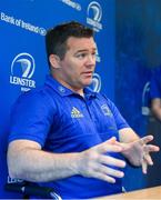23 April 2019; Scrum coach John Fogarty during a Leinster Rugby press conference at Leinster Rugby Headquarters in UCD, Dublin. Photo by Ramsey Cardy/Sportsfile
