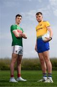 23 April 2019; Diarmuid O'Connor of Mayo, left, and Enda Smith of Roscommon at the official launch of the 2019 Connacht GAA Football Championships at Connacht GAA Centre in Claremorris, Co. Mayo. Photo by Harry Murphy/Sportsfile