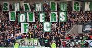 23 April 2019; Shamrock Rovers supporters during the SSE Airtricity League Premier Division match between Shamrock Rovers at Bohemians at Tallaght Stadium in Dublin. Photo by Seb Daly/Sportsfile