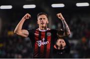 23 April 2019; Rob Cornwall of Bohemians celebrates following the SSE Airtricity League Premier Division match between Shamrock Rovers at Bohemians at Tallaght Stadium in Dublin. Photo by Eóin Noonan/Sportsfile