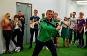 24 April 2019; Henry Shefflin, Ballyhale Shamrocks manager and Bank of Ireland Ambassador, during a coaching session at the launch of the Bank of Ireland Celtic Challenge 2019 at Croke Park in Dublin. Photo by Piaras Ó Mídheach/Sportsfile