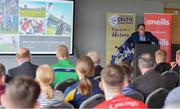 24 April 2019; Pat Daly, GAA Director of Games Development and Research, speaking at the launch of the Bank of Ireland Celtic Challenge 2019 at Croke Park in Dublin. Photo by Piaras Ó Mídheach/Sportsfile