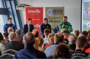 24 April 2019; Bank of Ireland Ambassadors, from left, Tipperary hurler Séamus Callanan, Clare hurler Podge Collins, Tipperary hurling manager Liam Sheedy, and Ballyhale Shamrocks manager Henry Shefflin, at the launch of the Bank of Ireland Celtic Challenge 2019 at Croke Park in Dublin. Photo by Piaras Ó Mídheach/Sportsfile