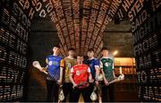 24 April 2019; In attendance, from left, Dónal Sheahan of Longford, Tommy Collins of Wicklow Gold, Zac Lennon of Louth, Cormac Smith of Cavan and Ciaran Mulvey of Kildare Cadets at the launch of the Bank of Ireland Celtic Challenge 2019 at the EPIC Museum, CHQ Building in Dublin. Photo by David Fitzgerald/Sportsfile