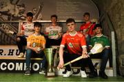 24 April 2019; In attendance, from left, Mark McCann of Tyrone, Lukas Boyd of Down and Shane McKenna Antrim, DArragh McGilligan of Derry, Shea Harvey of Armagh and Joe O'Connor of Fermanagh at the launch of the Bank of Ireland Celtic Challenge 2019 at the EPIC Museum, CHQ Building in Dublin. Photo by Harry Murphy/Sportsfile