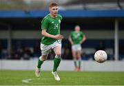 25 April 2019; Ross Tierney of Republic of Ireland during the SAFIB Centenary Shield Under 18 Boys’ International match between Republic of Ireland and Wales at Home Farm FC in Whitehall, Dublin. Photo by Matt Browne/Sportsfile