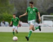 25 April 2019; Brandon Bermingham of Republic of Ireland  during the SAFIB Centenary Shield Under 18 Boys’ International match between Republic of Ireland and Wales at Home Farm FC in Whitehall, Dublin. Photo by Matt Browne/Sportsfile