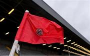 26 April 2019; A general view of a corner flag at Dalymount Park ahead of the SSE Airtricity League Premier Division match between Bohemians and Waterford at Dalymount Park in Dublin. Photo by Sam Barnes/Sportsfile