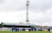 26 April 2019; Waterford players arrive ahead of the SSE Airtricity League Premier Division match between Bohemians and Waterford at Dalymount Park in Dublin. Photo by Sam Barnes/Sportsfile