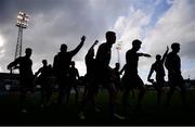 26 April 2019; Bohemians players warm up ahead of the SSE Airtricity League Premier Division match between Bohemians and Waterford at Dalymount Park in Dublin. Photo by Sam Barnes/Sportsfile