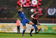 26 April 2019; Aaron Barry of Bohemians in action against Aaron Drinan of Waterford during the SSE Airtricity League Premier Division match between Bohemians and Waterford at Dalymount Park in Dublin. Photo by Sam Barnes/Sportsfile