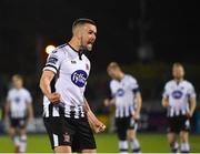 26 April 2019; Michael Duffy of Dundalk celebrates at the final whistle following his side's victory during the SSE Airtricity League Premier Division match between Dundalk and Shamrock Rovers at Oriel Park in Dundalk, Louth. Photo by Seb Daly/Sportsfile