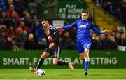 26 April 2019; Daniel Mandroiu of Bohemians in action against Jonathan Lunney of Waterford during the SSE Airtricity League Premier Division match between Bohemians and Waterford at Dalymount Park in Dublin. Photo by Sam Barnes/Sportsfile