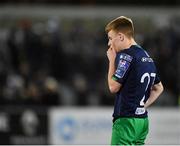 26 April 2019; Brandon Kavanagh of Shamrock Rovers following his side's defeat during the SSE Airtricity League Premier Division match between Dundalk and Shamrock Rovers at Oriel Park in Dundalk, Louth. Photo by Seb Daly/Sportsfile