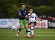 26 April 2019; Jamie McGrath of Dundalk in action against Dylan Watts of Shamrock Rovers during the SSE Airtricity League Premier Division match between Dundalk and Shamrock Rovers at Oriel Park in Dundalk, Louth. Photo by Seb Daly/Sportsfile