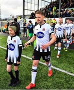26 April 2019; Dane Massey of Dundalk during the SSE Airtricity League Premier Division match between Dundalk and Shamrock Rovers at Oriel Park in Dundalk, Louth. Photo by Seb Daly/Sportsfile
