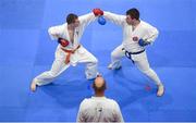 27 April 2019; Competitors in action during the I-Karate 3rd World Cup at DCU in Dublin. Photo by David Fitzgerald/Sportsfile