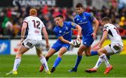 27 April 2019; Noel Reid of Leinster in action against Peter Nelson, left, and Johnny McPhillips of Ulster during the Guinness PRO14 Round 21 match between Ulster and Leinster at the Kingspan Stadium in Belfast. Photo by Ramsey Cardy/Sportsfile