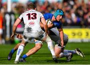 27 April 2019; Will Connors of Leinster is tackled by John Andrew of Ulster during the Guinness PRO14 Round 21 match between Ulster and Leinster at the Kingspan Stadium in Belfast. Photo by Ramsey Cardy/Sportsfile