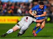 27 April 2019; Noel Reid of Leinster is tackled by Andy Warwick of Ulster during the Guinness PRO14 Round 21 match between Ulster and Leinster at the Kingspan Stadium in Belfast. Photo by Ramsey Cardy/Sportsfile