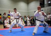 27 April 2019; Competitors during the I-Karate 3rd World Cup at DCU in Dublin. Photo by David Fitzgerald/Sportsfile