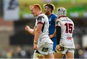 27 April 2019; Peter Nelson of Ulster celebrates following the Guinness PRO14 Round 21 match between Ulster and Leinster at the Kingspan Stadium in Belfast. Photo by Ramsey Cardy/Sportsfile