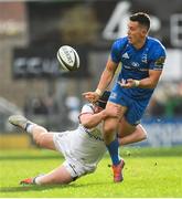 27 April 2019; Noel Reid of Leinster is tackled by Jack Owens of Ulster during the Guinness PRO14 Round 21 match between Ulster and Leinster at the Kingspan Stadium in Belfast. Photo by Ramsey Cardy/Sportsfile