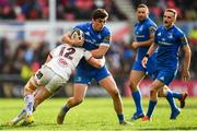 27 April 2019; Jimmy O'Brien of Leinster is tackled by Peter Nelson of Ulster during the Guinness PRO14 Round 21 match between Ulster and Leinster at the Kingspan Stadium in Belfast. Photo by Ramsey Cardy/Sportsfile