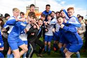 27 April 2019; Blarney United players celebrate victory after the game. FAI Under-17 Cup Final match between St Kevin’s Boys and Blarney United at Dalymount Park in Dublin. Photo by Barry Cregg/Sportsfile