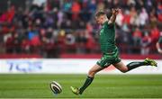 27 April 2019; Conor Dean of Connacht kicks a penalty during the Guinness PRO14 Round 21 match between Munster and Connacht at Thomond Park in Limerick. Photo by Diarmuid Greene/Sportsfile