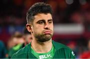 27 April 2019; Tiernan O’Halloran of Connacht after the Guinness PRO14 Round 21 match between Munster and Connacht at Thomond Park in Limerick. Photo by Brendan Moran/Sportsfile