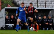 26 April 2019; Ali Reghba of Bohemians in action against Jonathan Lunney of Waterford during the SSE Airtricity League Premier Division match between Bohemians and Waterford at Dalymount Park in Dublin. Photo by Sam Barnes/Sportsfile