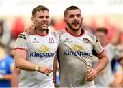 27 April 2019; Darren Cave, left, and Adam McBurney of Ulster following the Guinness PRO14 Round 21 match between Ulster and Leinster at the Kingspan Stadium in Belfast. Photo by Ramsey Cardy/Sportsfile