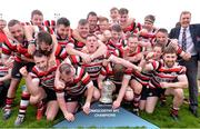 28 April 2019; The Enniscorthy RFC team celebrate with the cup following the Bank of Ireland Provincial Towns Cup final match between Enniscorthy RFC and Wicklow RFC at Navan RFC in Navan. Photo by Sam Barnes/Sportsfile