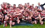 28 April 2019; The Enniscorthy RFC team celebrate with the cup following the Bank of Ireland Provincial Towns Cup final match between Enniscorthy RFC and Wicklow RFC at Navan RFC in Navan. Photo by Sam Barnes/Sportsfile