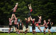 28 April 2019; Nick Doyle of Enniscorthy RFC wins a line out during the Bank of Ireland Provincial Towns Cup final match between Enniscorthy RFC and Wicklow RFC at Navan RFC in Navan. Photo by Sam Barnes/Sportsfile