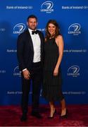 28 April 2019; On arrival at the Leinster Rugby Awards Ball are Fergus and Rebecca McFadden. The Leinster Rugby Awards Ball, taking place at the InterContinental Dublin were a celebration of the 2018/19 Leinster Rugby season to date. Photo by Ramsey Cardy/Sportsfile